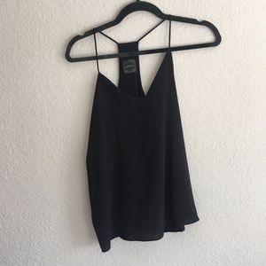 Black V-Neck Tank Top